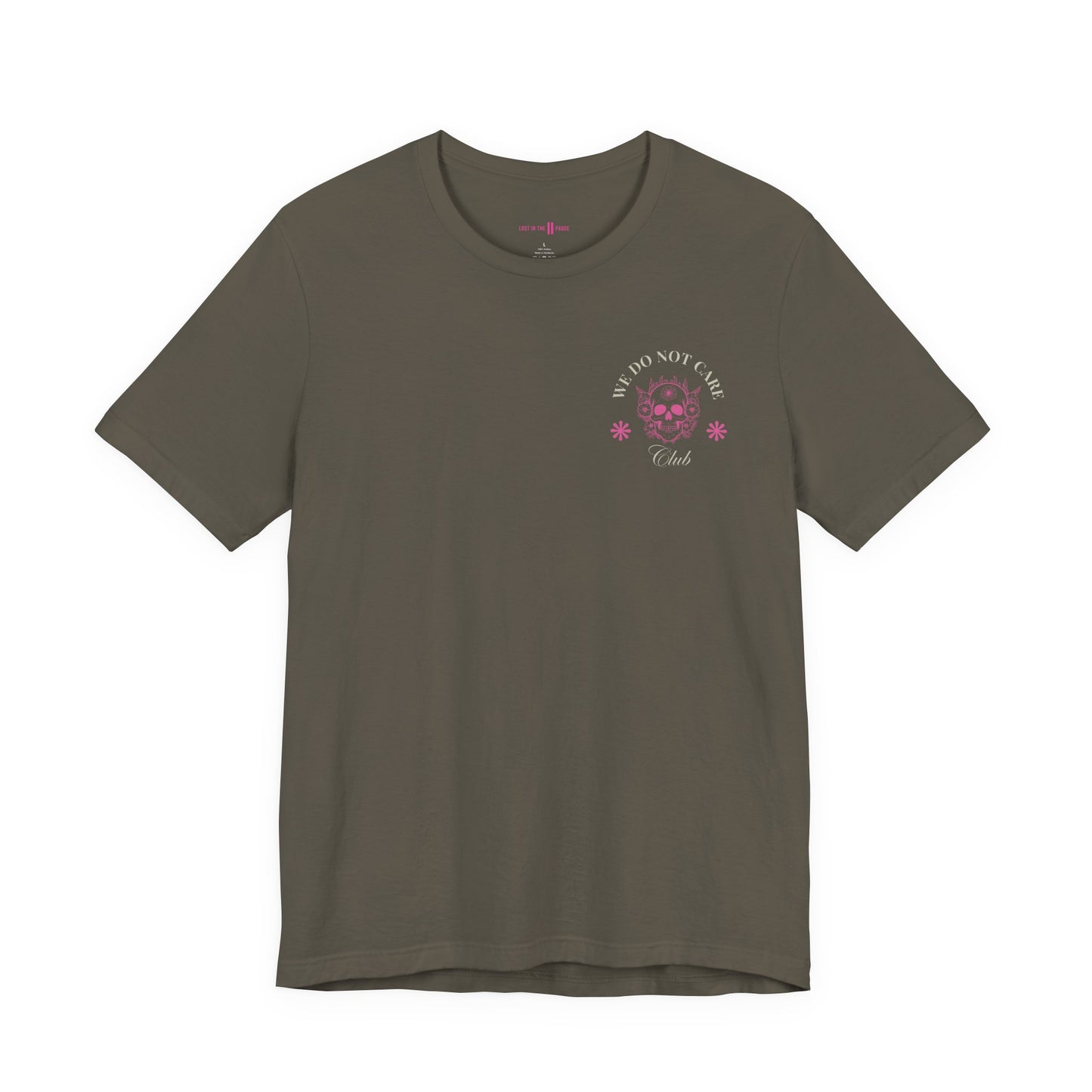 Tee: We Do Not Care Club - Skull edition