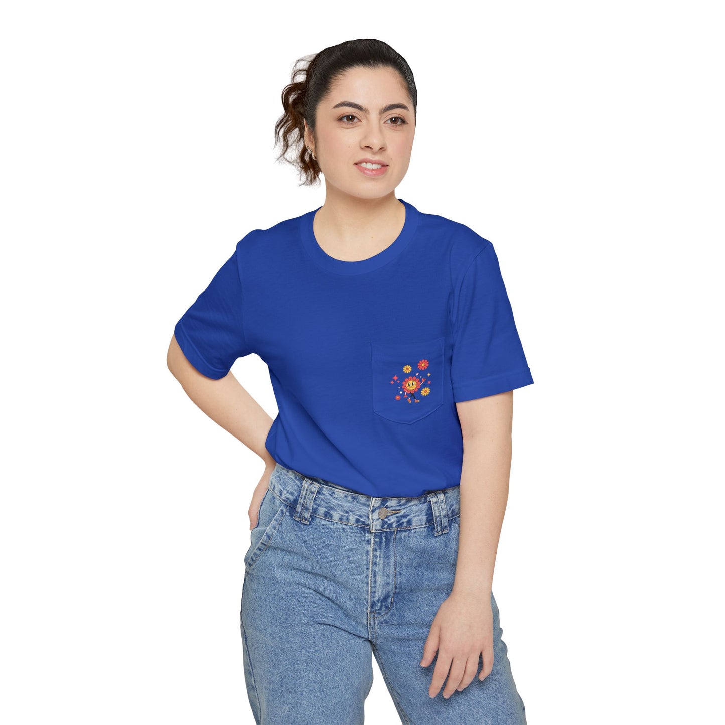 Tee (Pocket): The We Don’t Care Club - Flower Edition