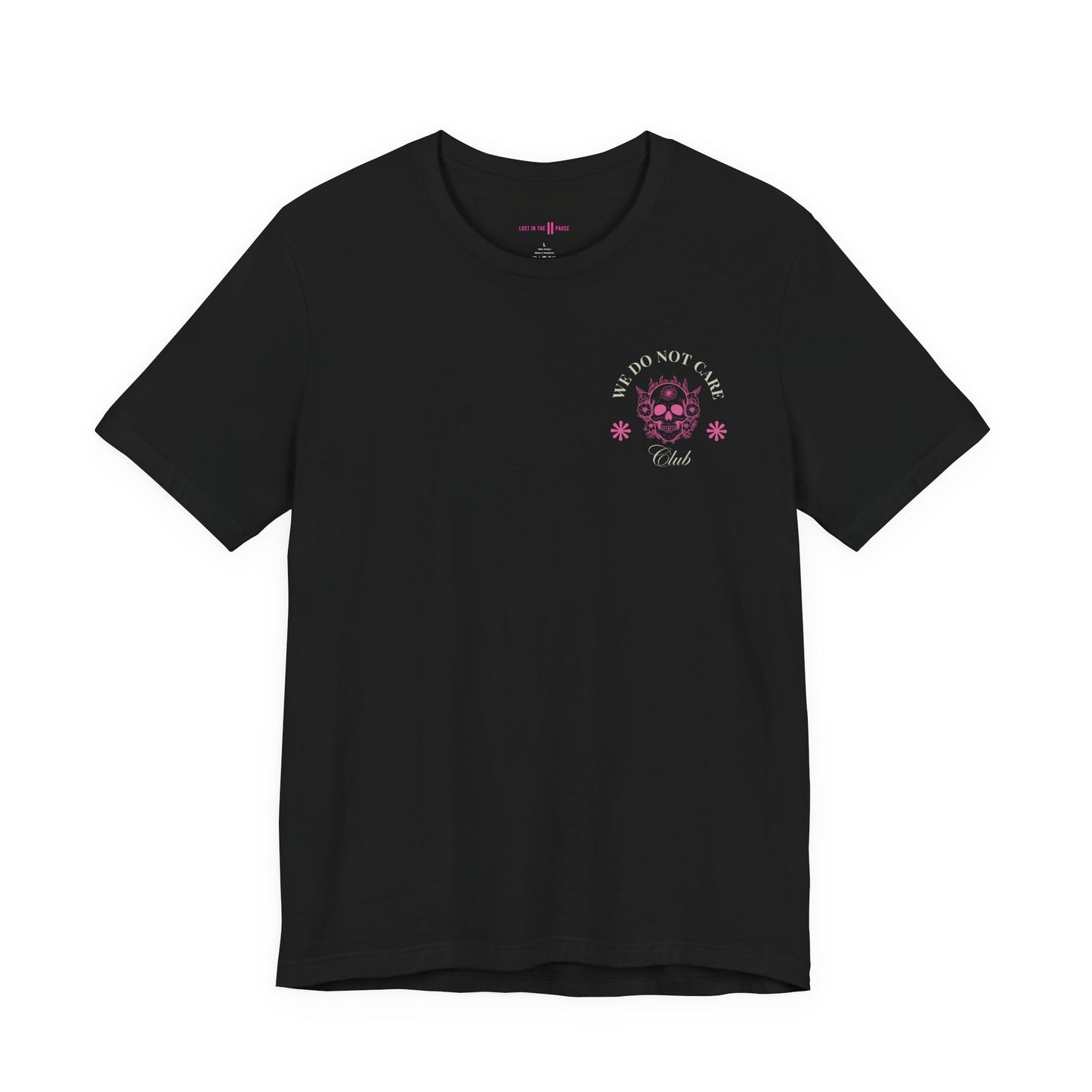 Tee: We Do Not Care Club - Skull edition