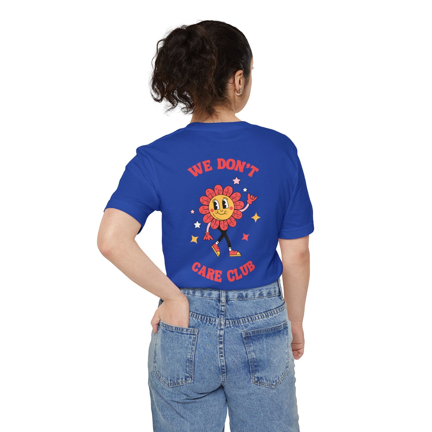 Tee (Pocket): The We Don’t Care Club - Flower Edition