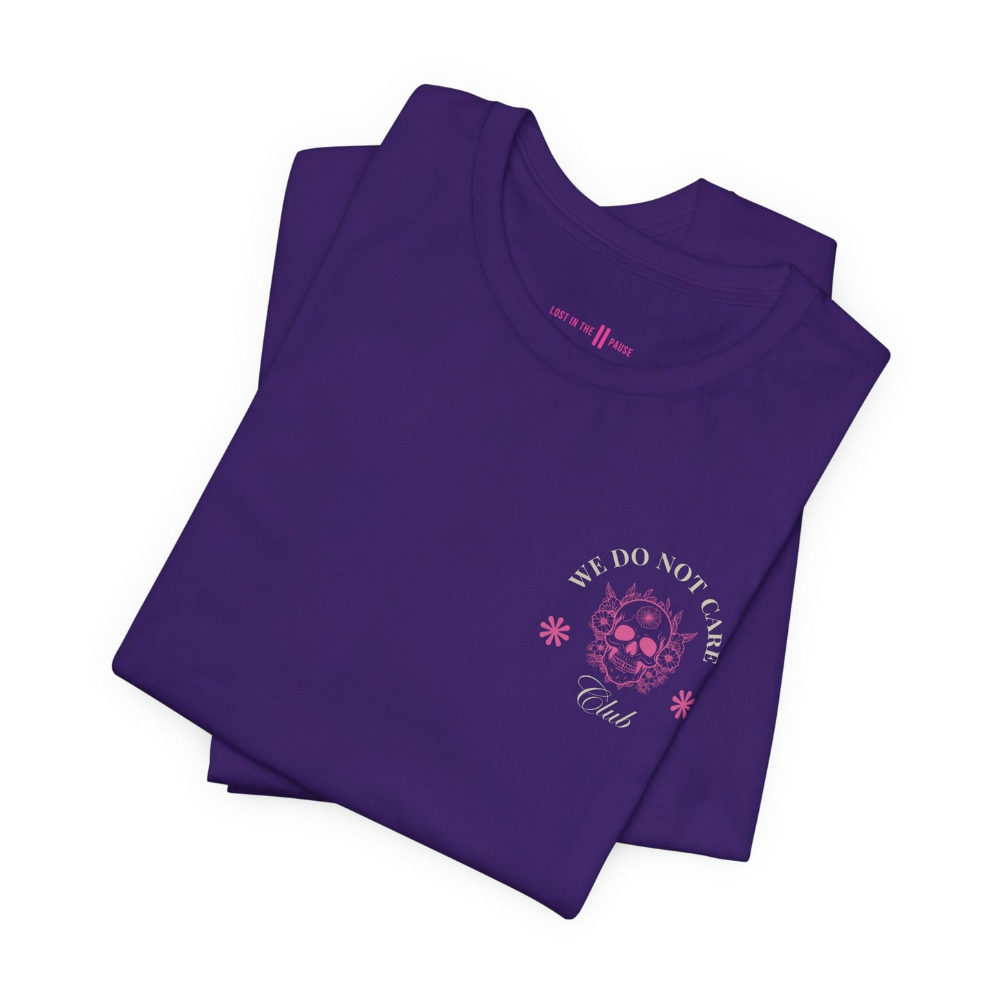 Tee: We Do Not Care Club - Skull edition