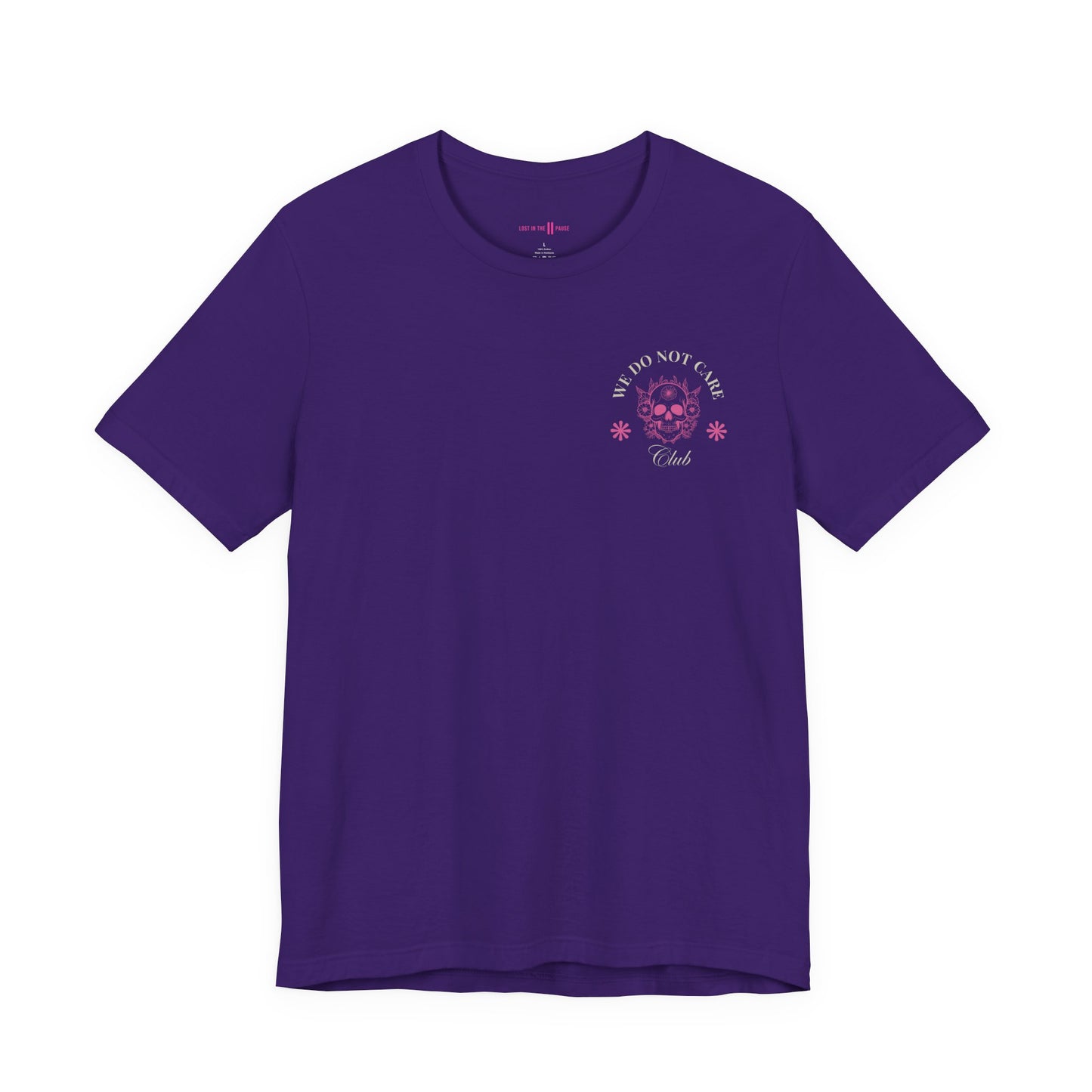 Tee: We Do Not Care Club - Skull edition