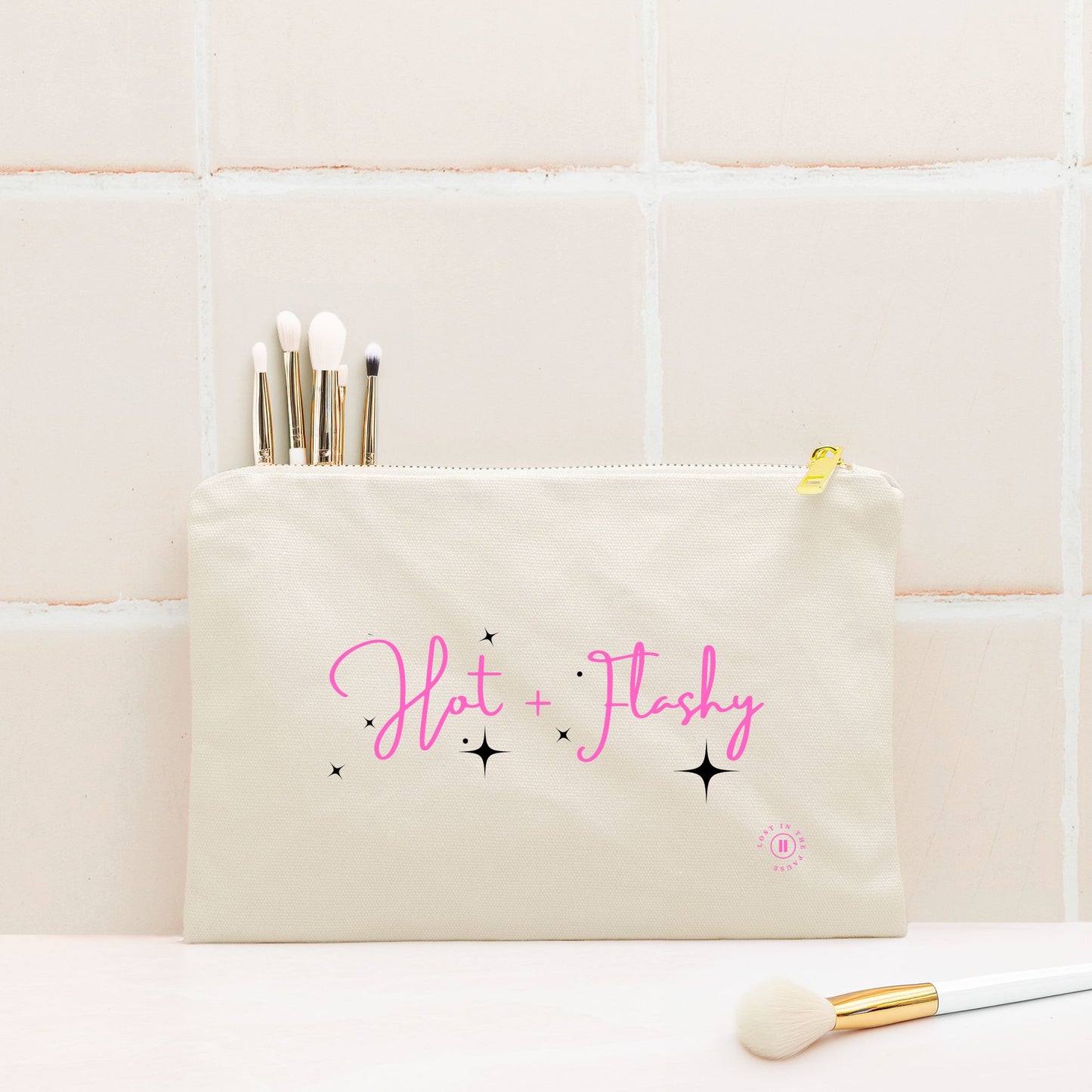 Hot + Flashy Cosmetic Bag