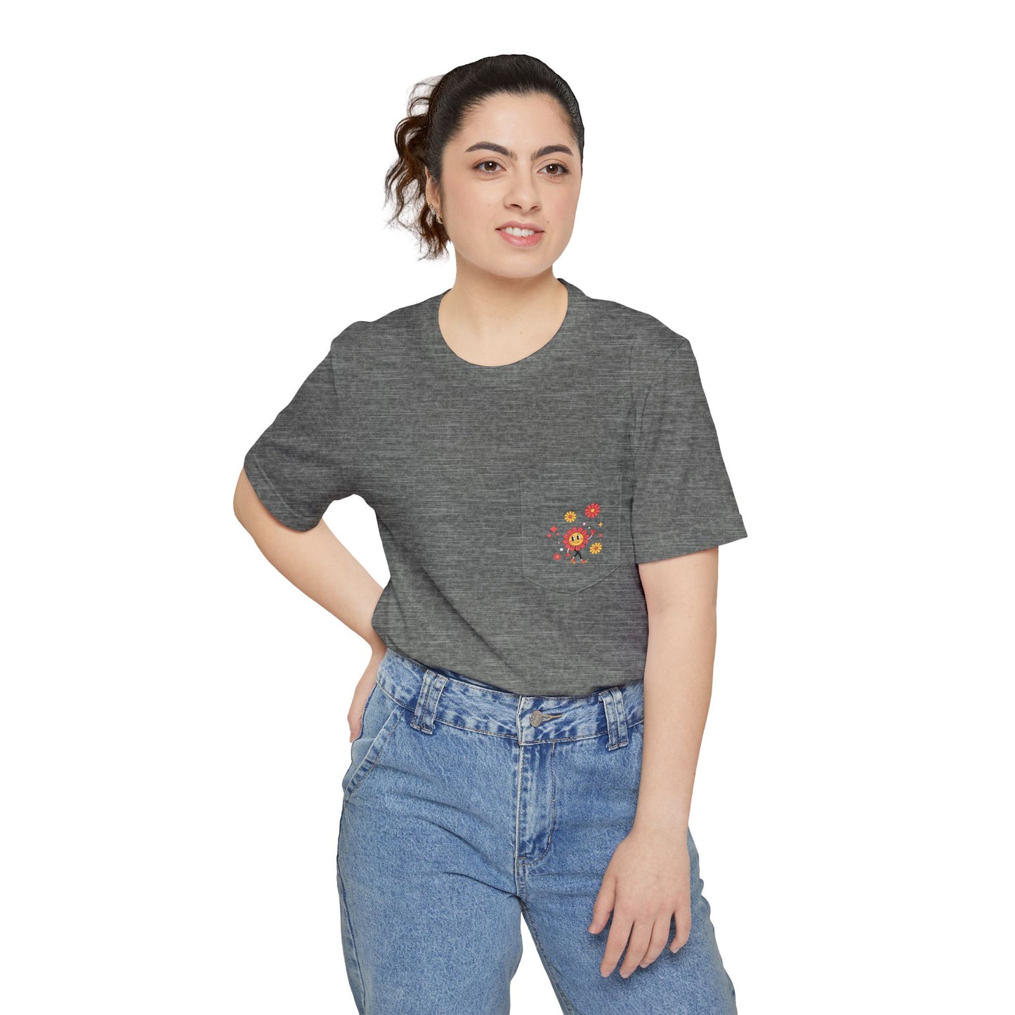 Tee (Pocket): The We Don’t Care Club - Flower Edition