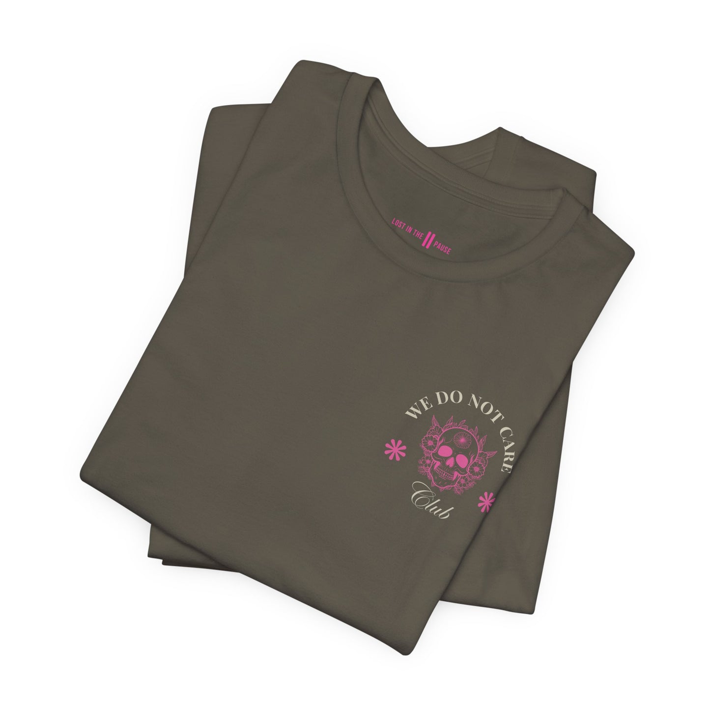 Tee: We Do Not Care Club - Skull edition