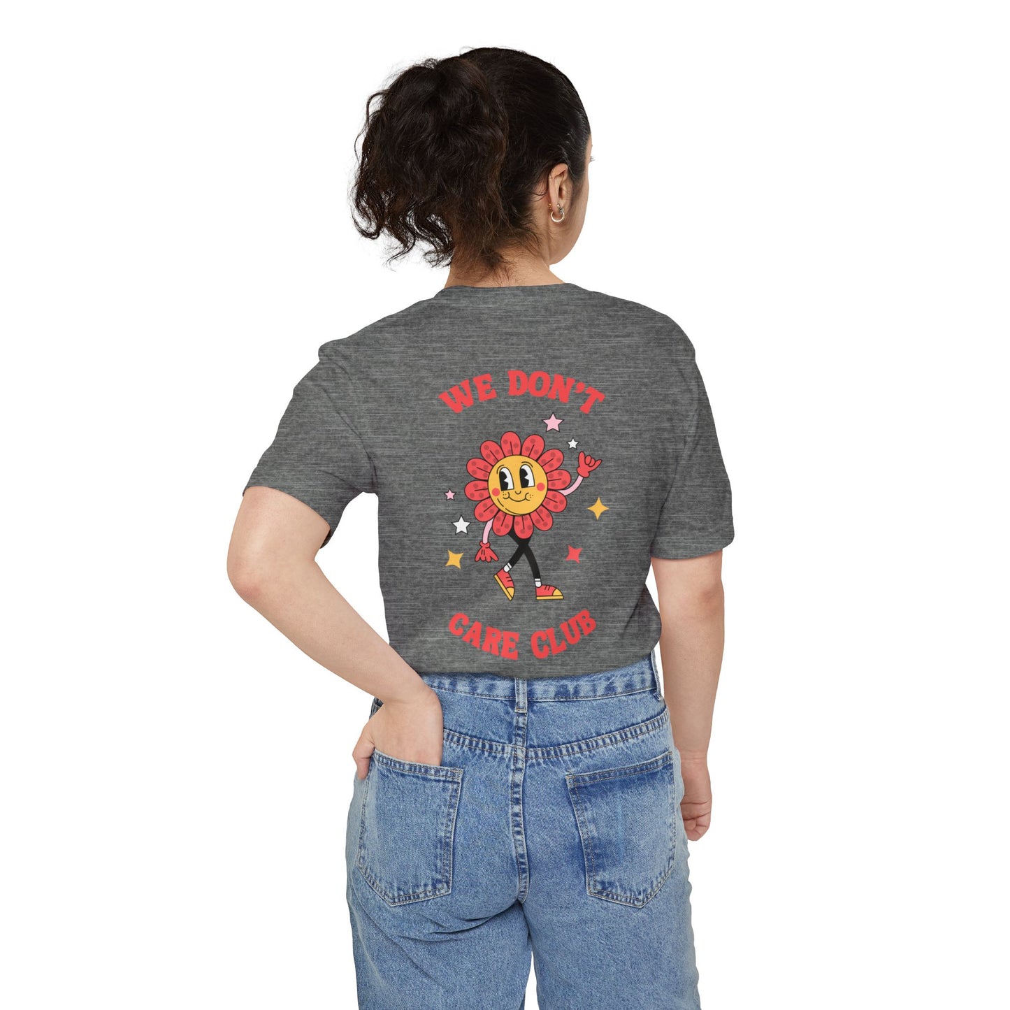 Tee (Pocket): The We Don’t Care Club - Flower Edition