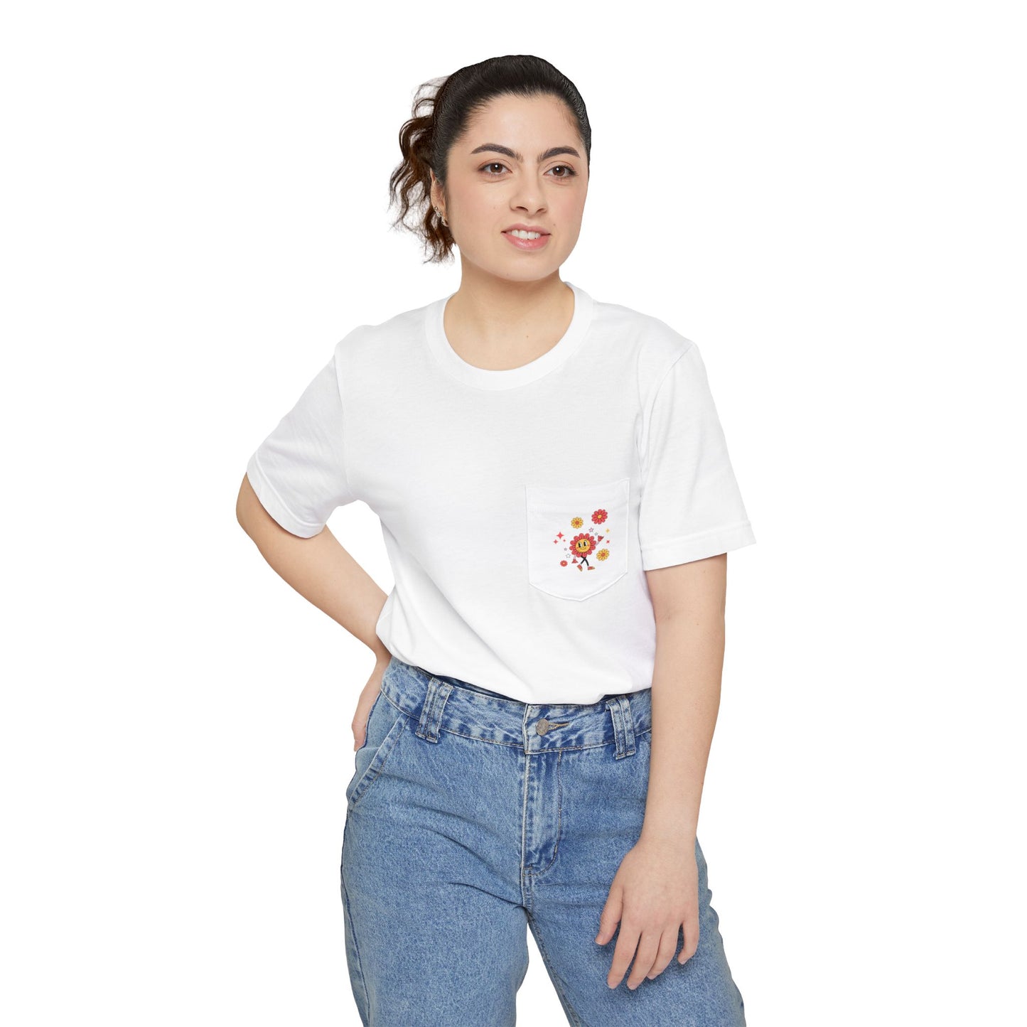 Tee (Pocket): The We Don’t Care Club - Flower Edition