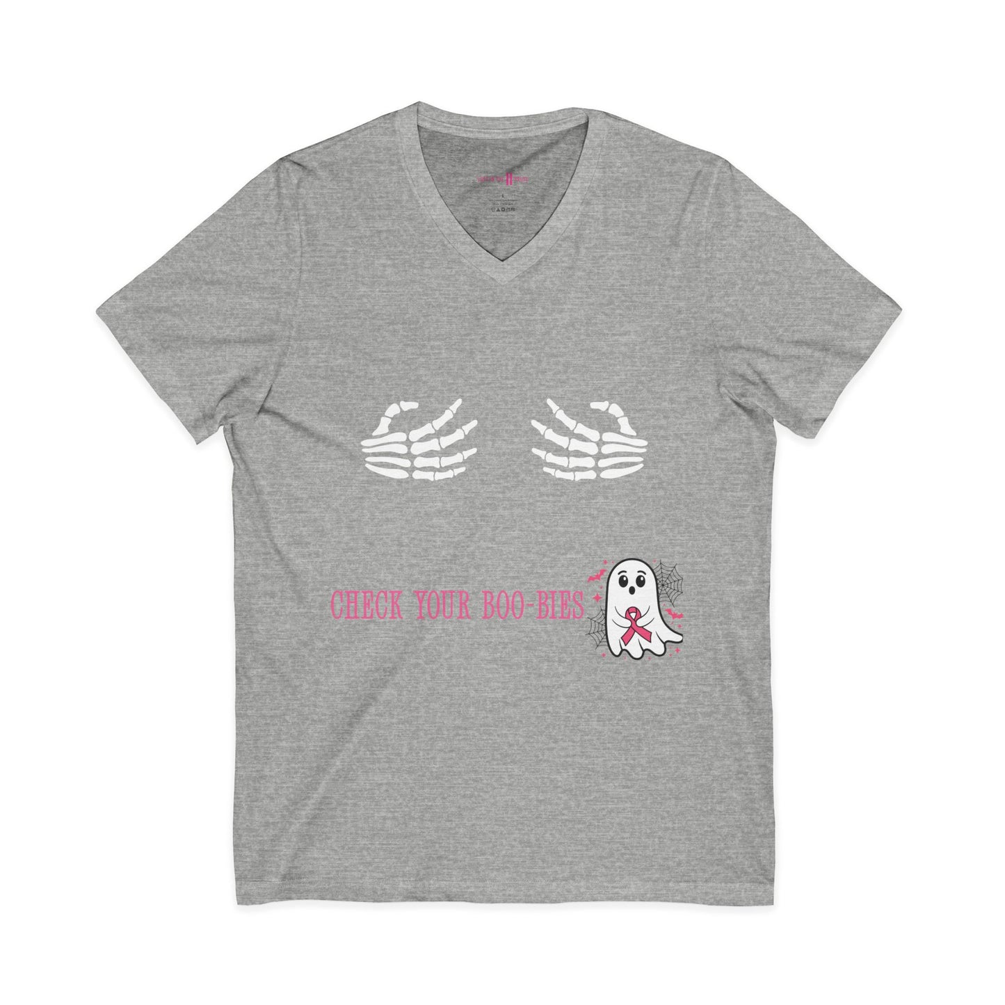 Tee: Check Your Boo-bies V-Neck