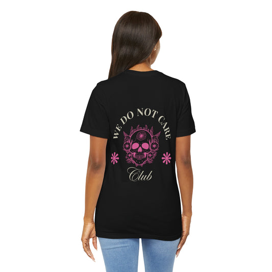 Tee: We Do Not Care Club - Skull edition