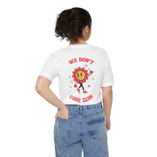 Tee (Pocket): The We Don’t Care Club - Flower Edition